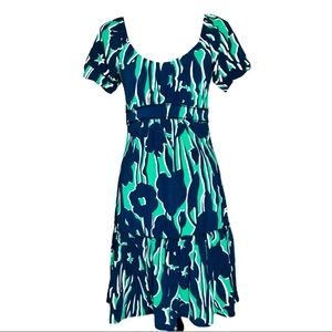 BCBG Max Azria Womens Green Jersey Shift Dress S
